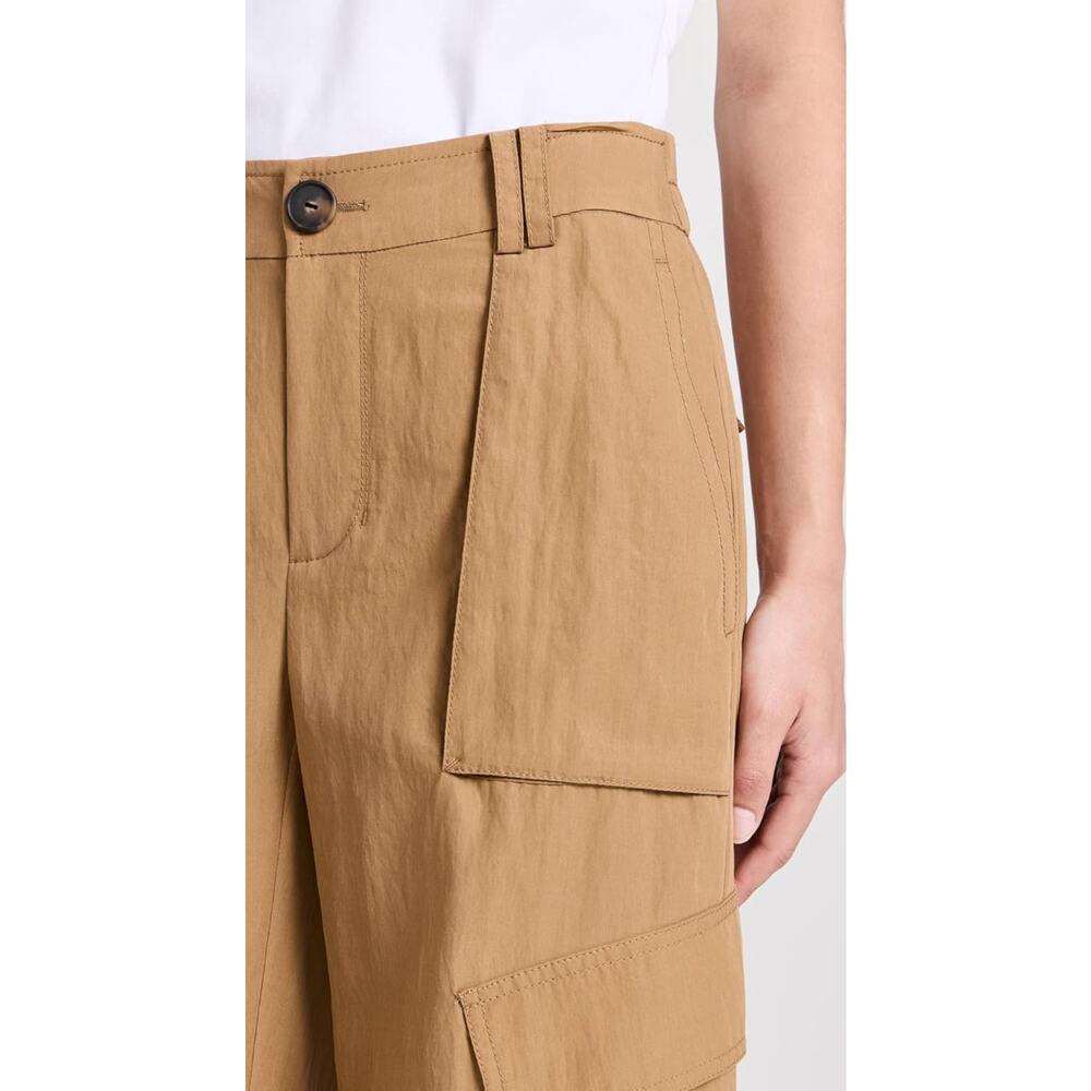 VINCE NWT Mid-Rise Fluid Cargo Trouser Pants Brown Nile Sz 16 Gorpcore $395 MSRP - Picture 6 of 10